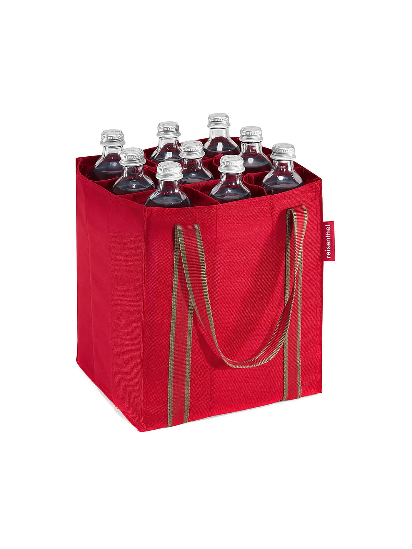 REISENTHEL | Bottle Bag Black für 9 Flaschen | rot